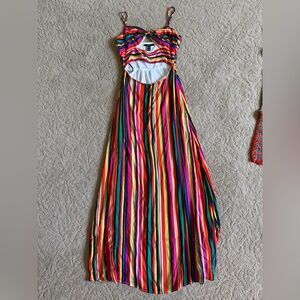 Forever 21 Multicolor Striped Dress